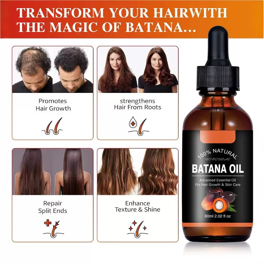 60ml Organic Bhatana Hair Oil – Nourish, Strengthen & Shine
